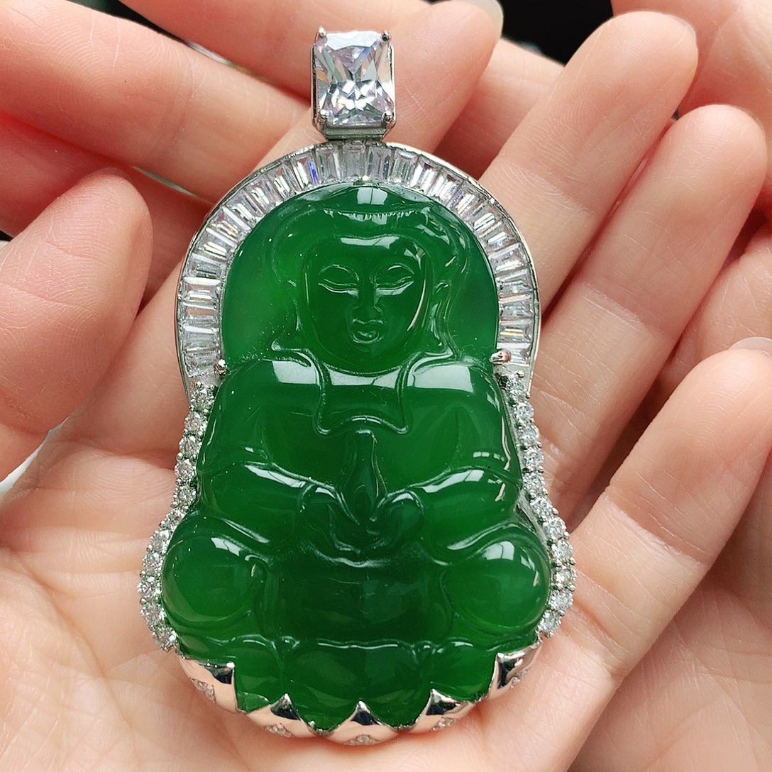 玛瑙/玉髓吊坠银S925镶嵌