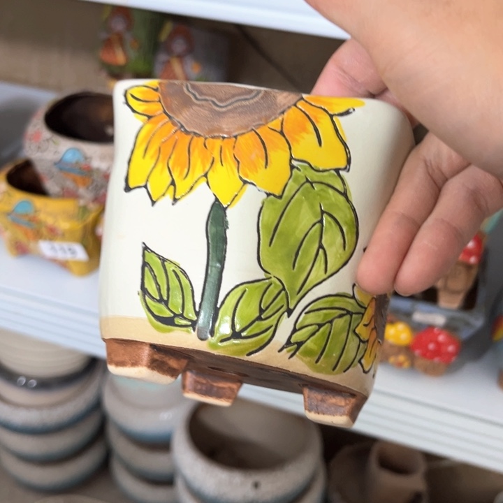 紫砂花盆粗陶材质多肉花盆