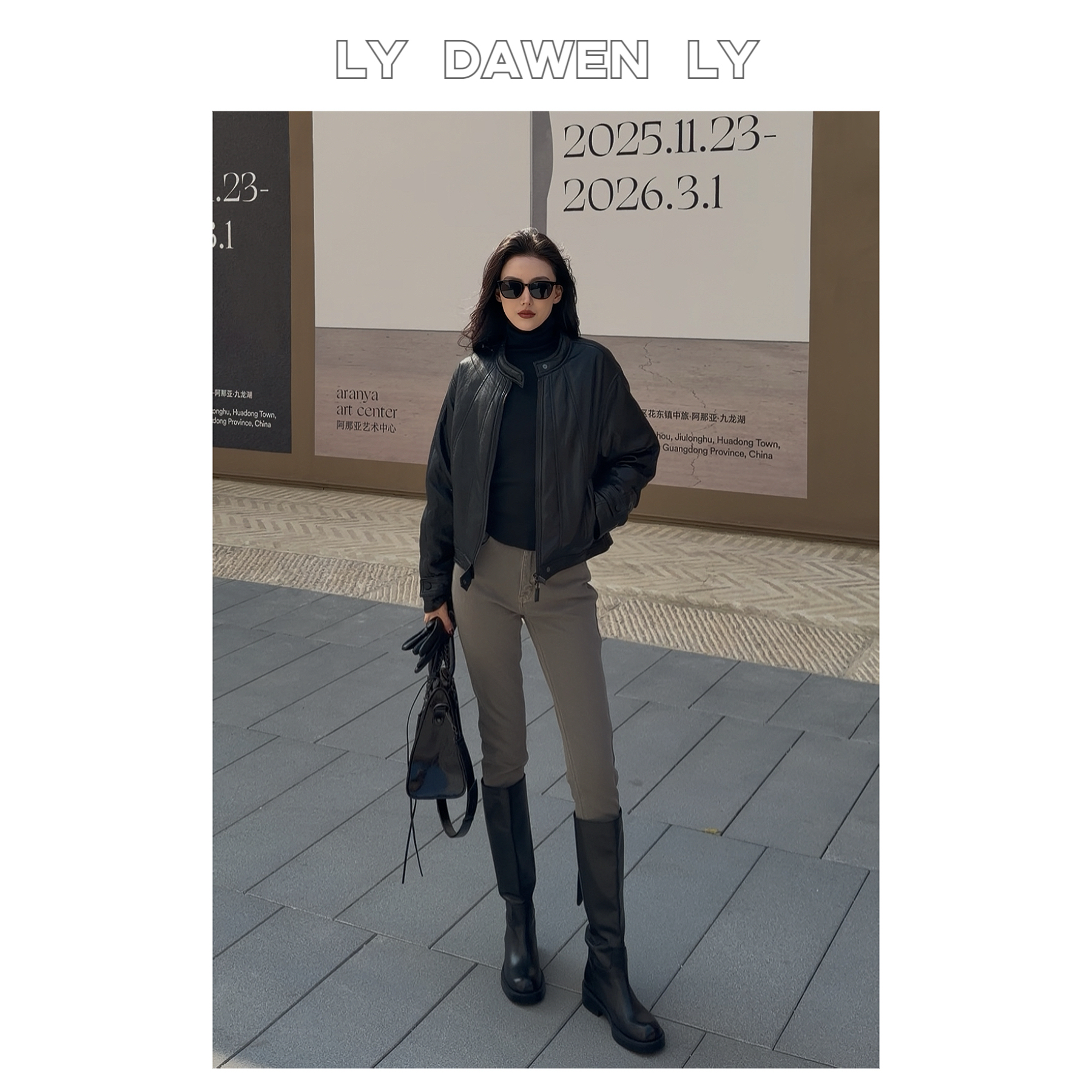 DAWEN  | 90%白鸭绒 复古高级立领机车夹克羽绒皮衣外套  N469#