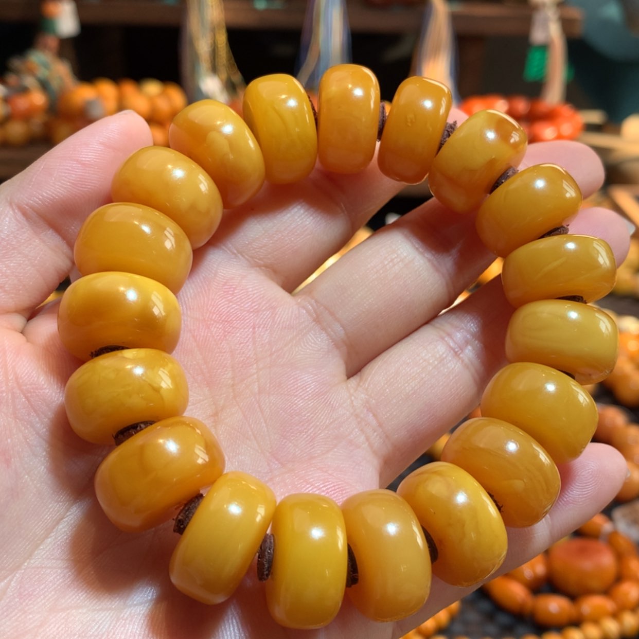 【闪购商品】手串蜜蜡未镶嵌蜜蜡手串