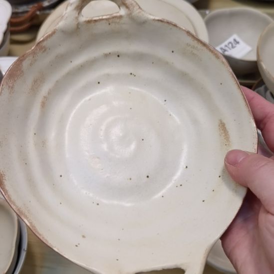 瓷片微瑕粗陶双耳两个一组