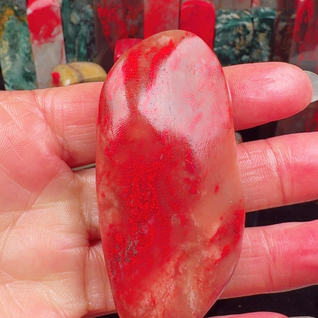 昌化鸡血石昌化鸡血石手把件料