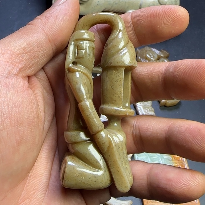 和田玉挂件未镶嵌啊*