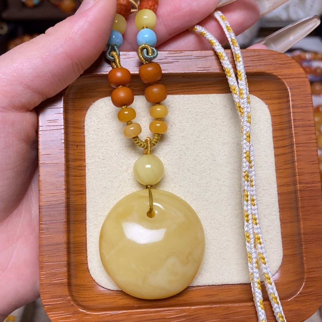 【闪购商品】蜜蜡颈饰未镶嵌项链
