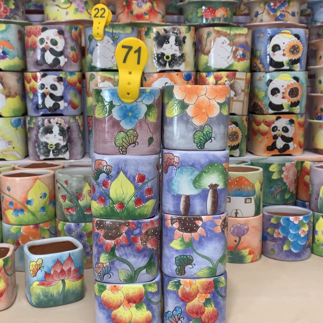 狮*座福利正品红陶花盆