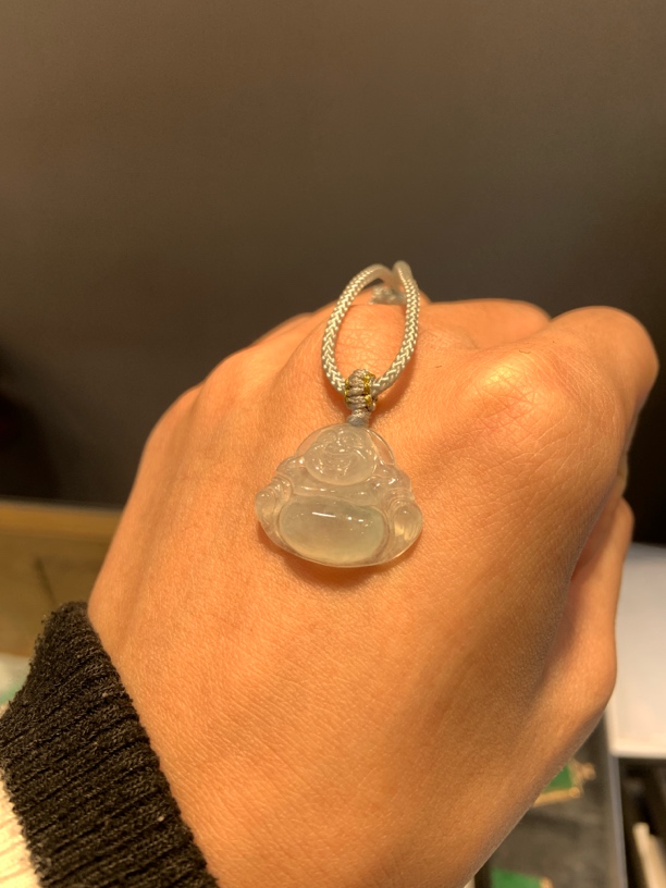 天然缅甸翡翠冰种佛公