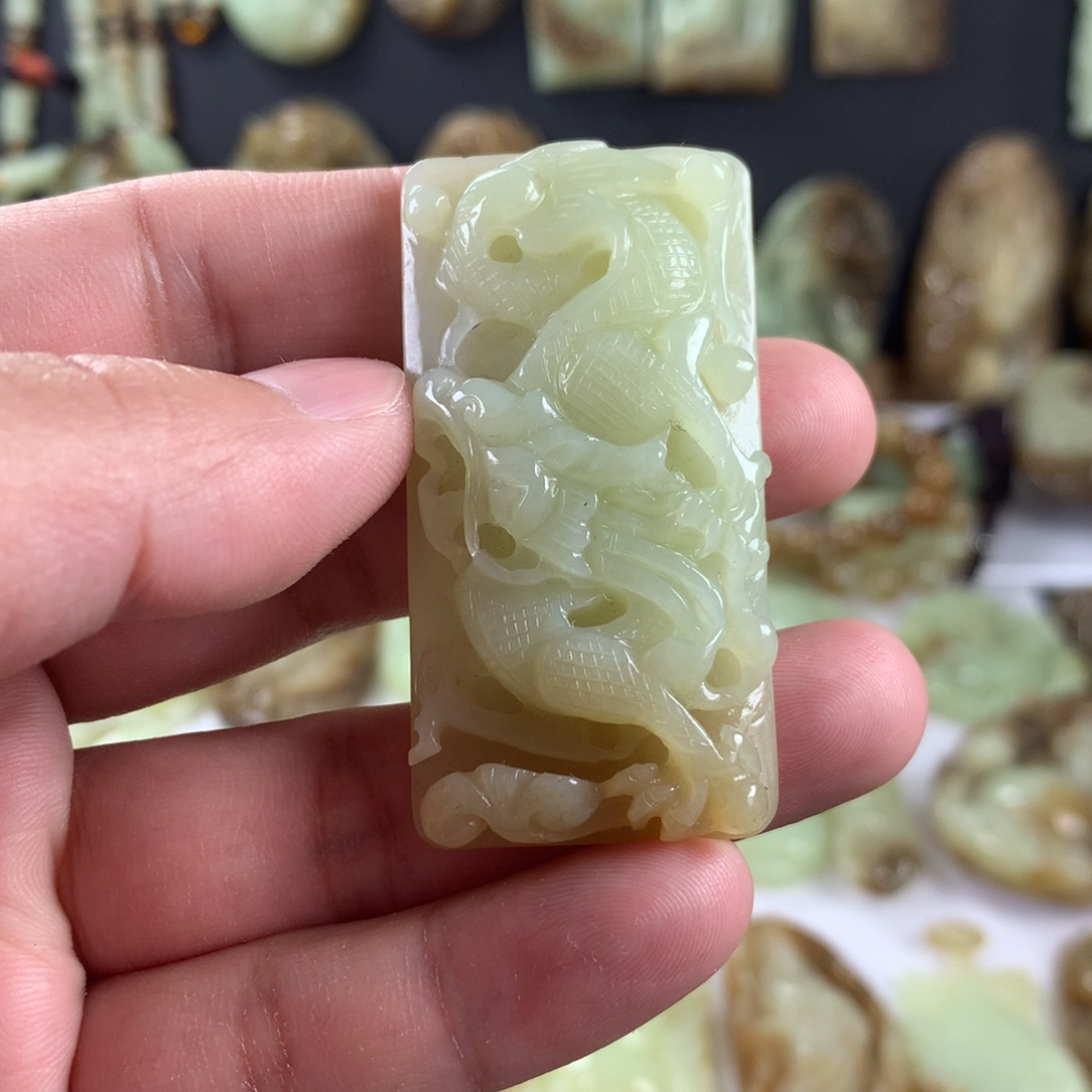 和田玉颈饰未镶嵌凤****货