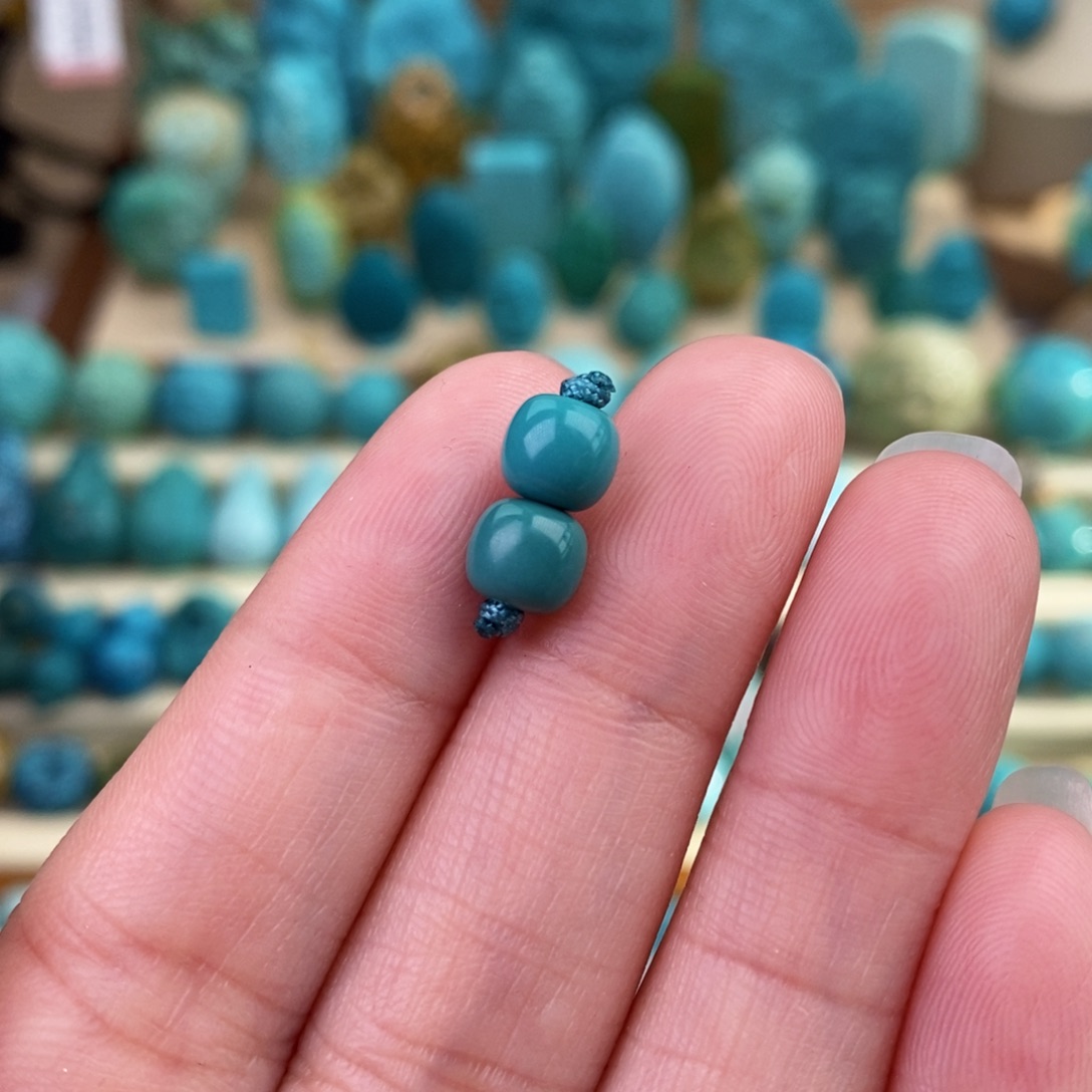 绿松石珠宝奇石未镶嵌6.2mm