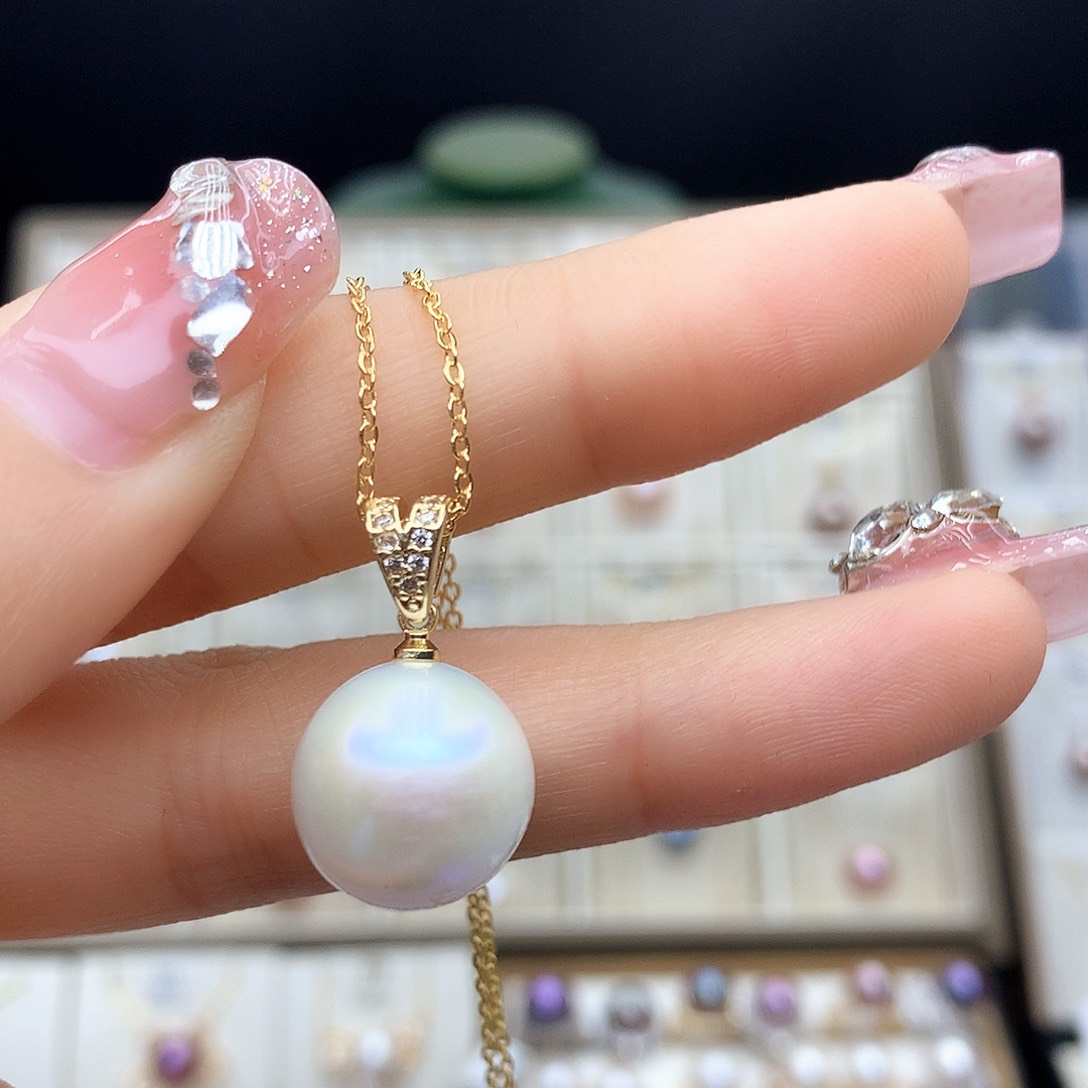 淡水珍珠颈饰合金