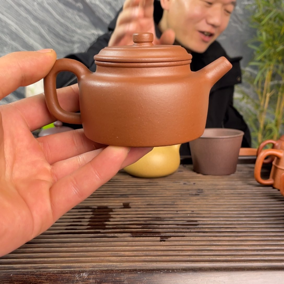 紫砂茶壶紫泥德钟