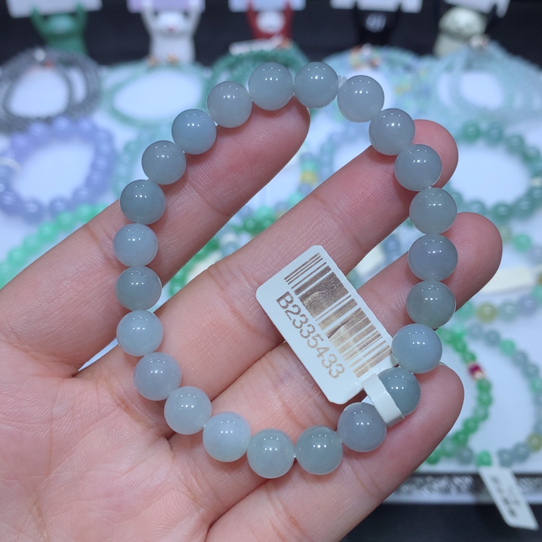 翡翠未镶嵌手串天然