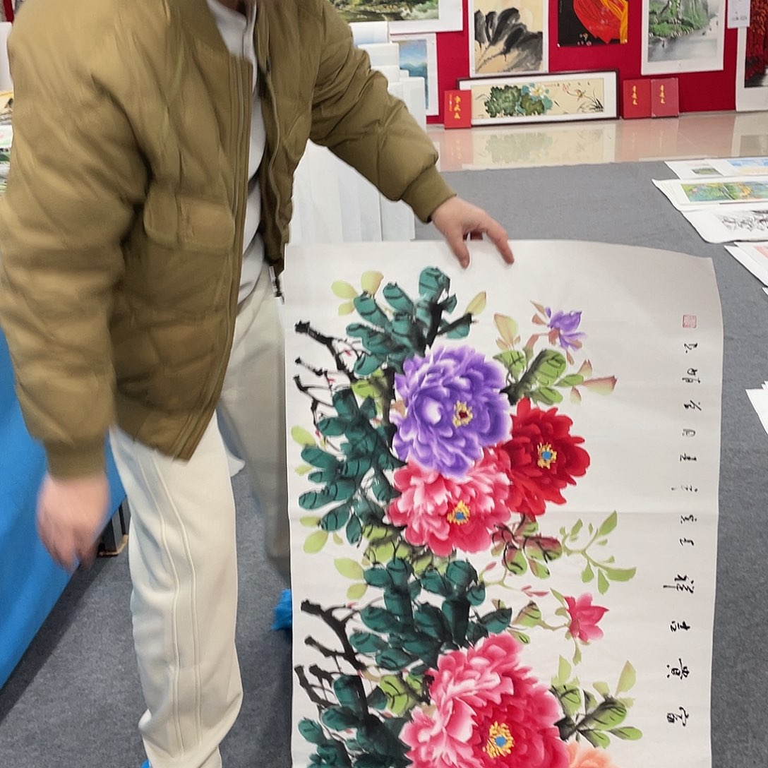 国画今天上午国画作品展示