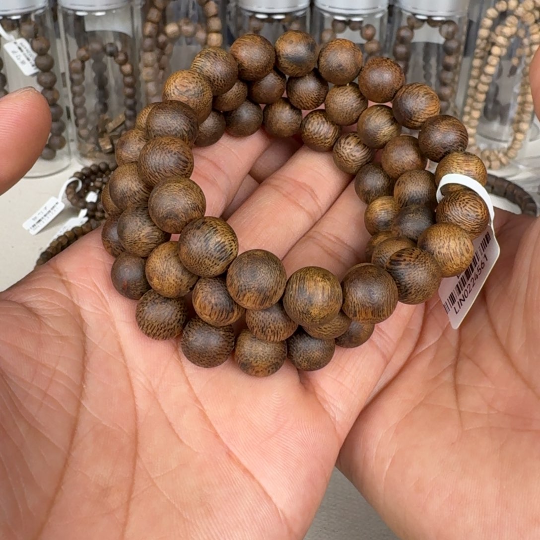 手串沉香海南老白棋九九沉圆珠卡11+保12克多样发一