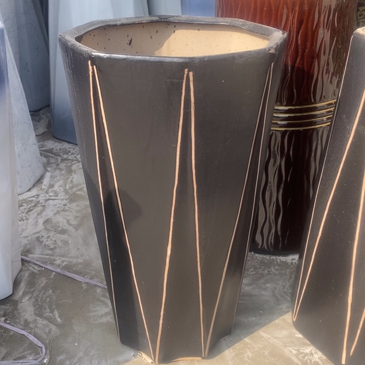 高腰黑八方划线大号口30/50