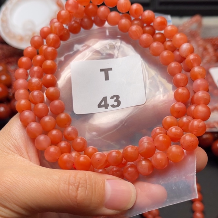 南红玛瑙未镶嵌多样性发货默认微瑕称重7mm