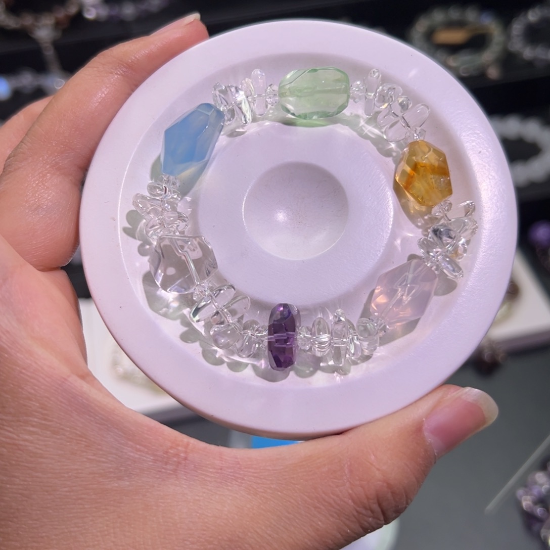 手链水晶银S925镶嵌