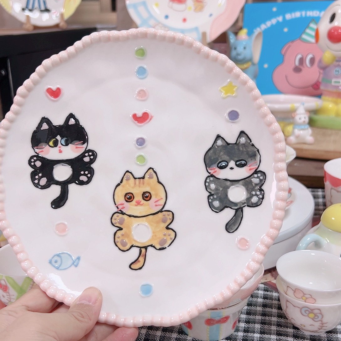 可爱陶瓷高温手作