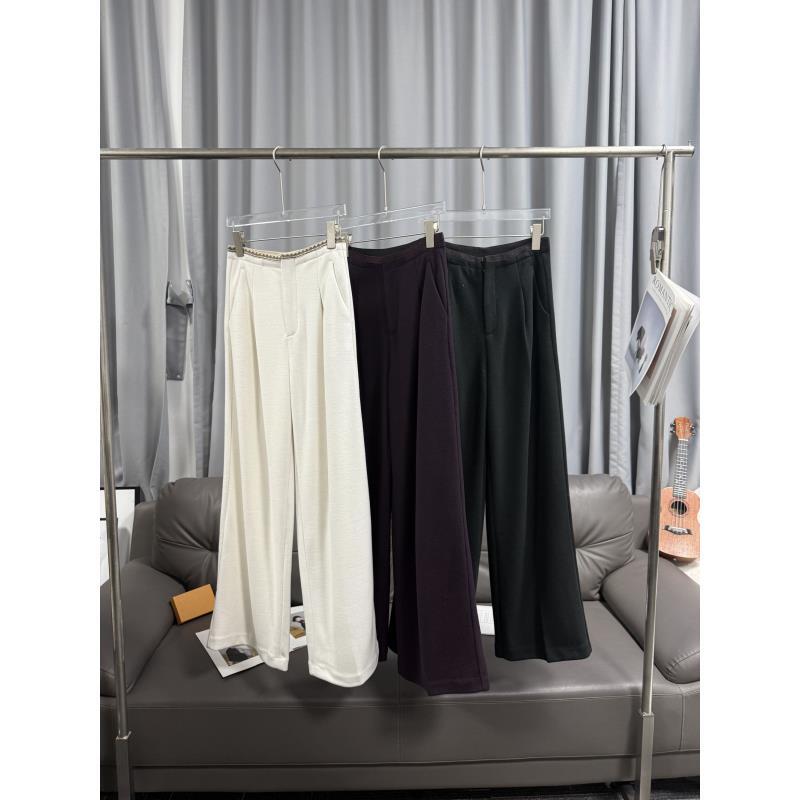 【FANLIUSU】直筒裤阔腿裤休闲裤百搭裤子西装显瘦垂感白 酒红 绿