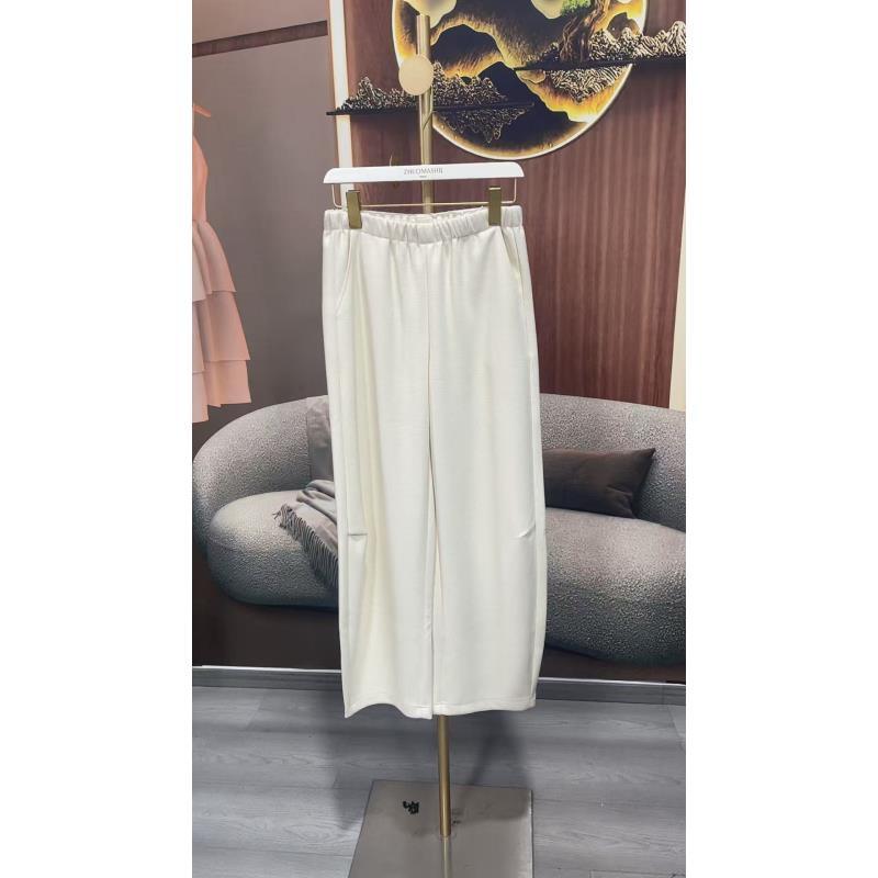  休闲女裤休闲风口袋百搭休闲裤厚款运动松紧腰