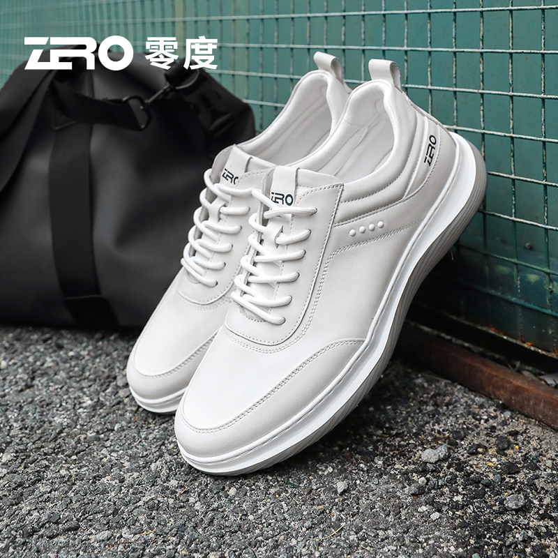 「逸界」ZRO/零度男鞋轻质百搭运动户外休闲鞋男真皮潮流百搭慢跑鞋
