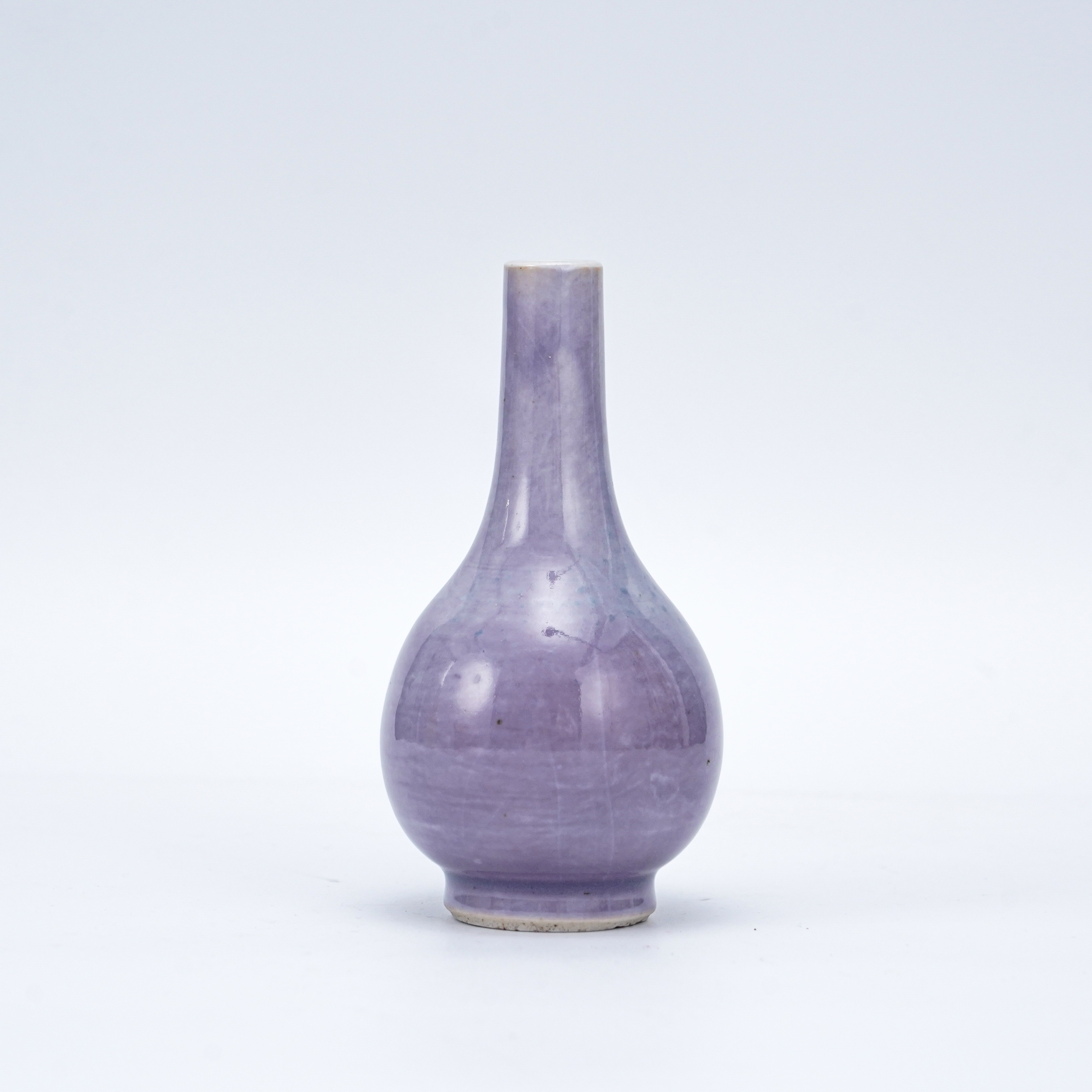 （AC7）D1524002清晚期耦合釉小赏瓶