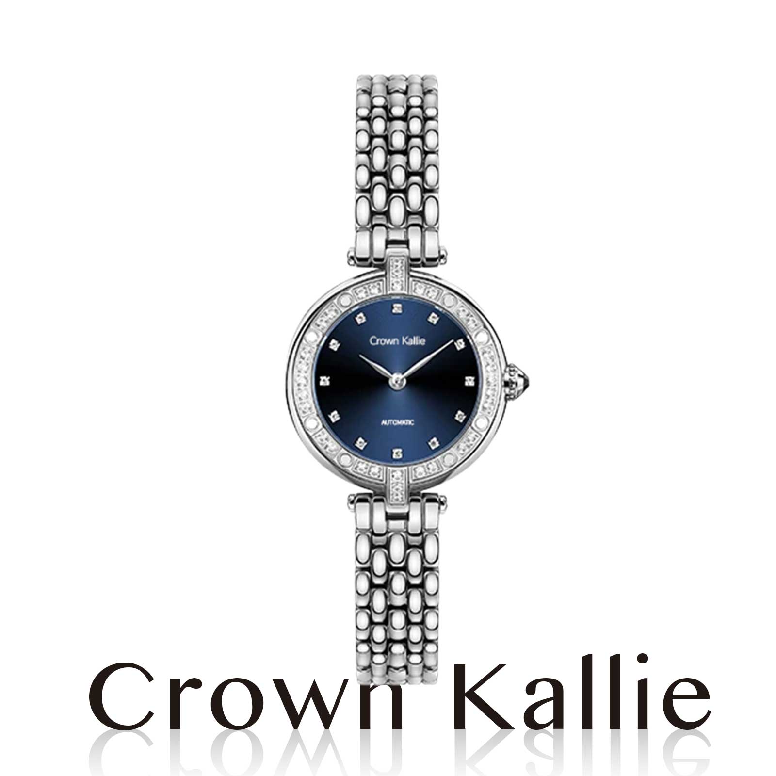 Crown kallie【浪漫蓝星】深海蓝系列设计周年限定女士腕表ck8109