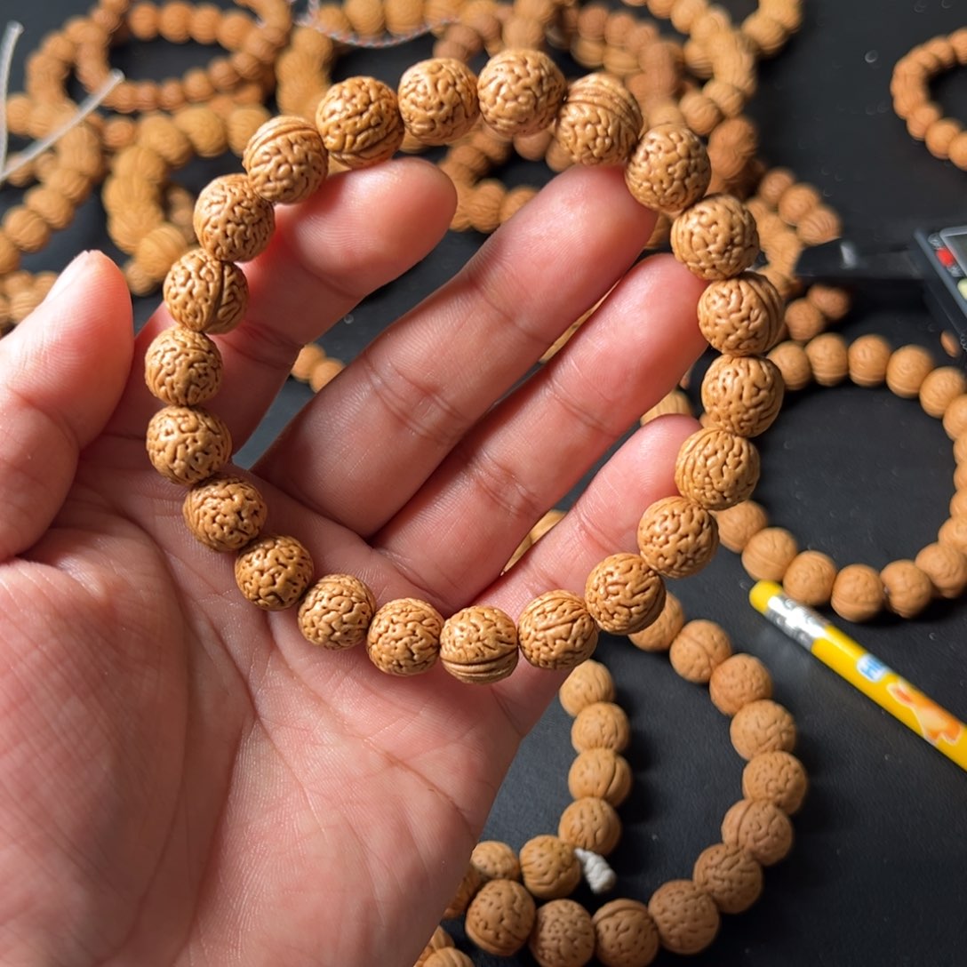 磊落出品11麒麟纹桃核单圈