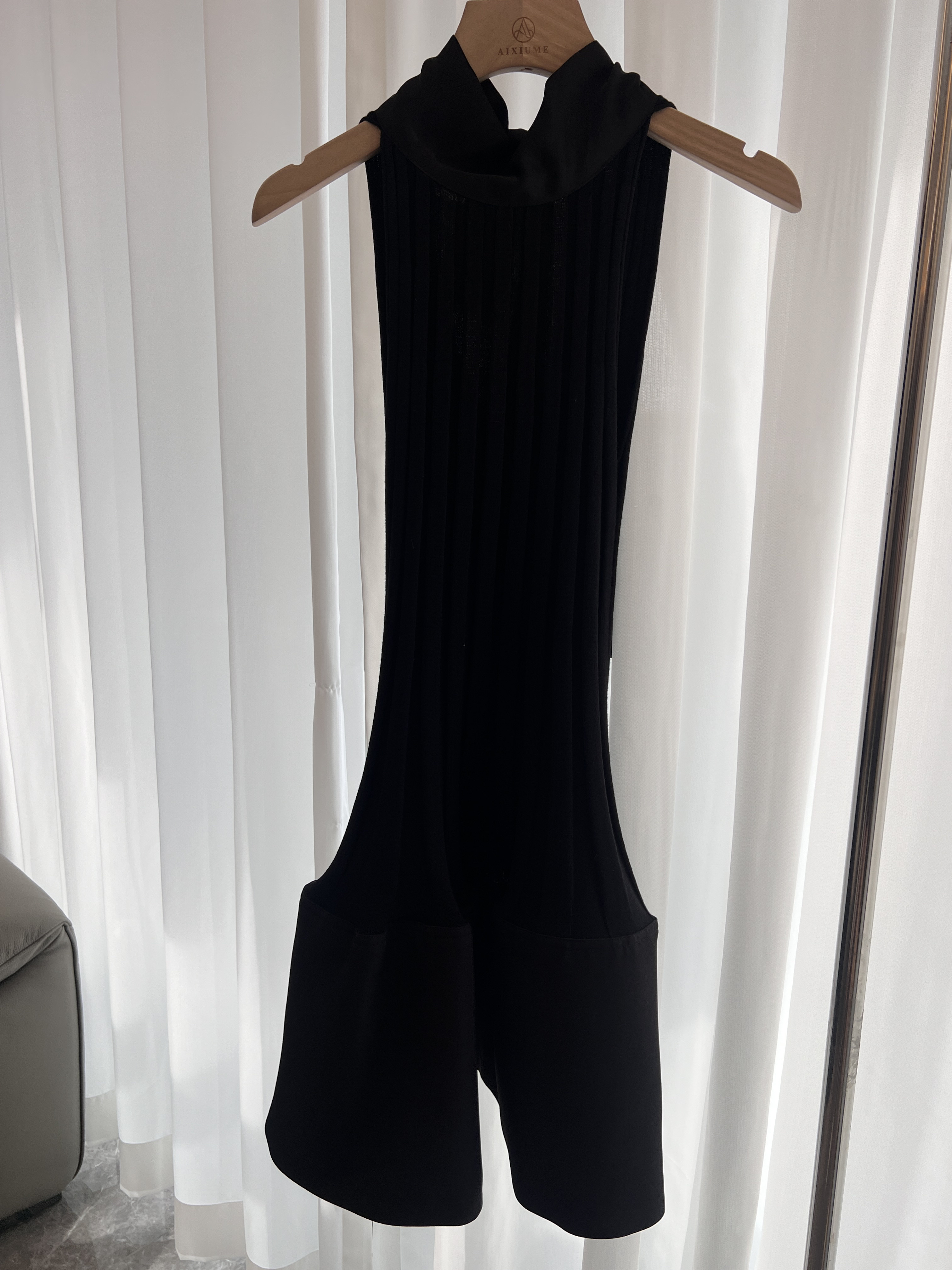 2025年年会派对跨年黑色蝴蝶结小礼服裙