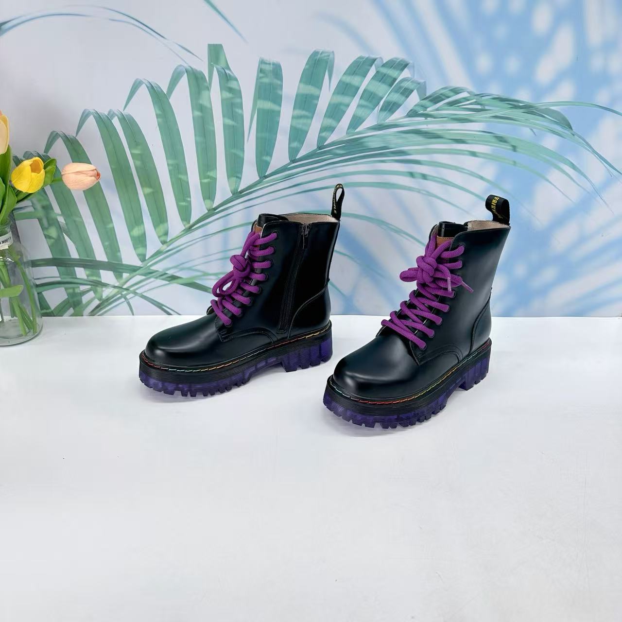 小强家女鞋厚底英伦风休闲马丁靴（C468-4-1）（6633-95043152-623）