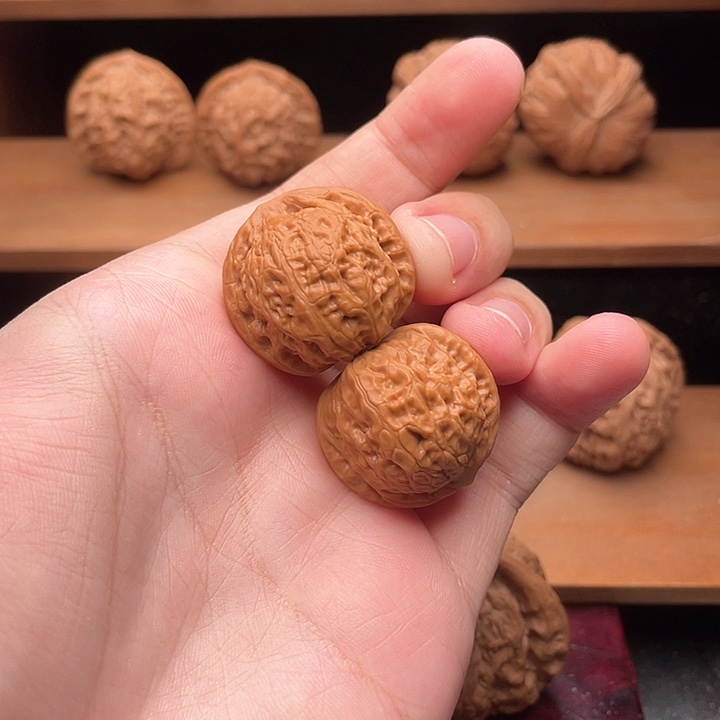 吊坠文玩核桃29毕业红皮全品乾隆磨