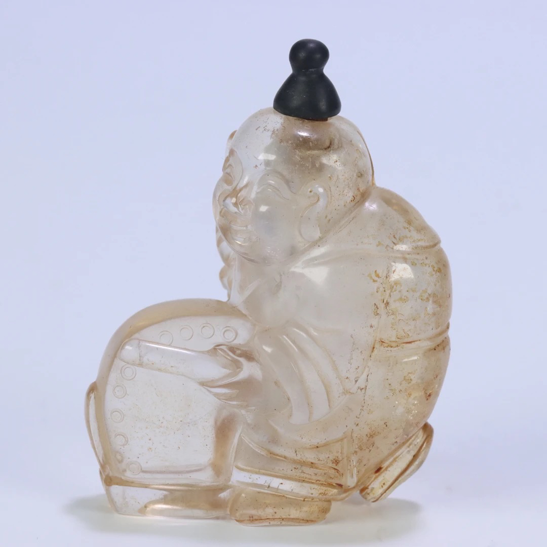 58876/水晶鼻烟壶/博古雅集/古董摆件