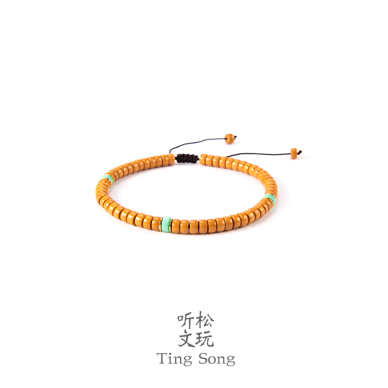 【听松文玩】清水核尖sss级6.0mm手串药片款