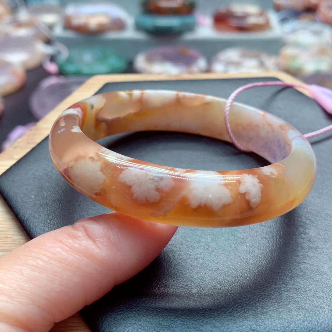 玛瑙/玉髓手镯未镶嵌❤️****1111不退不换