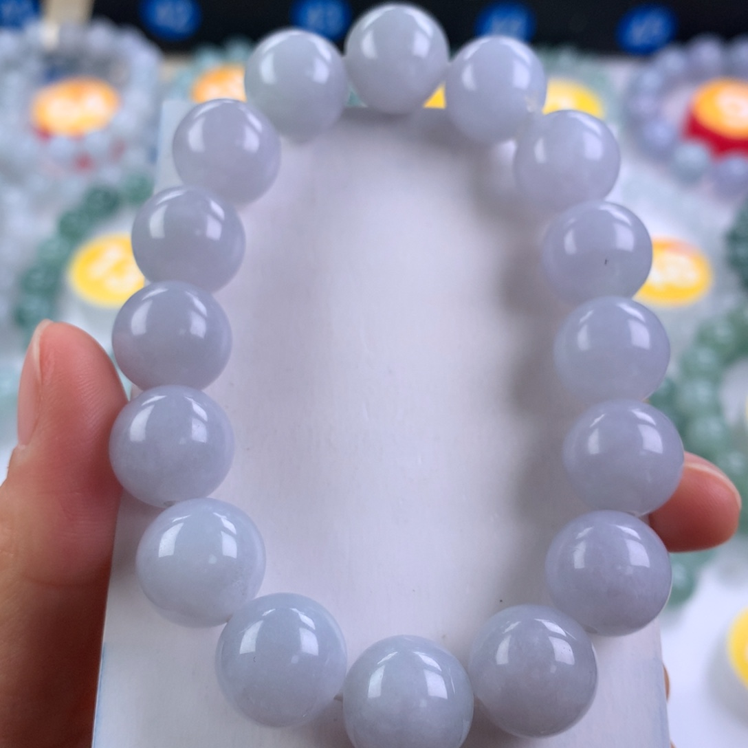 翡翠未镶嵌手链卡13.8