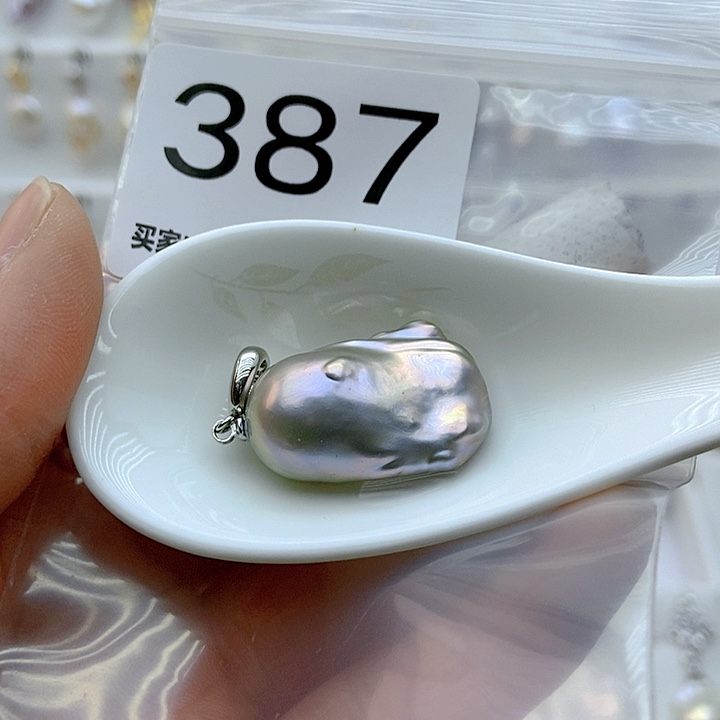 淡水珍珠颈饰银S925镶嵌