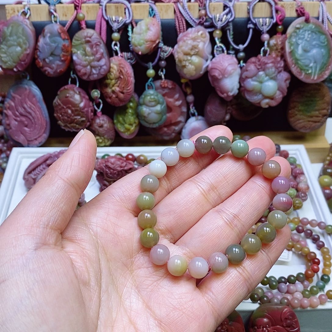 玛瑙/玉髓盐源玛瑙手链未镶嵌