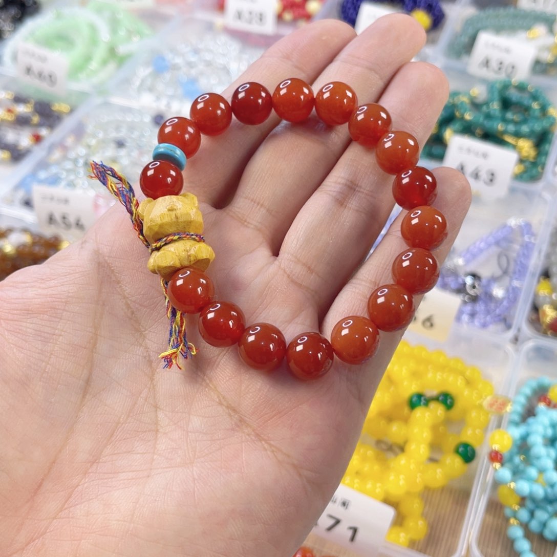 玛瑙手饰银S925镀金镶嵌