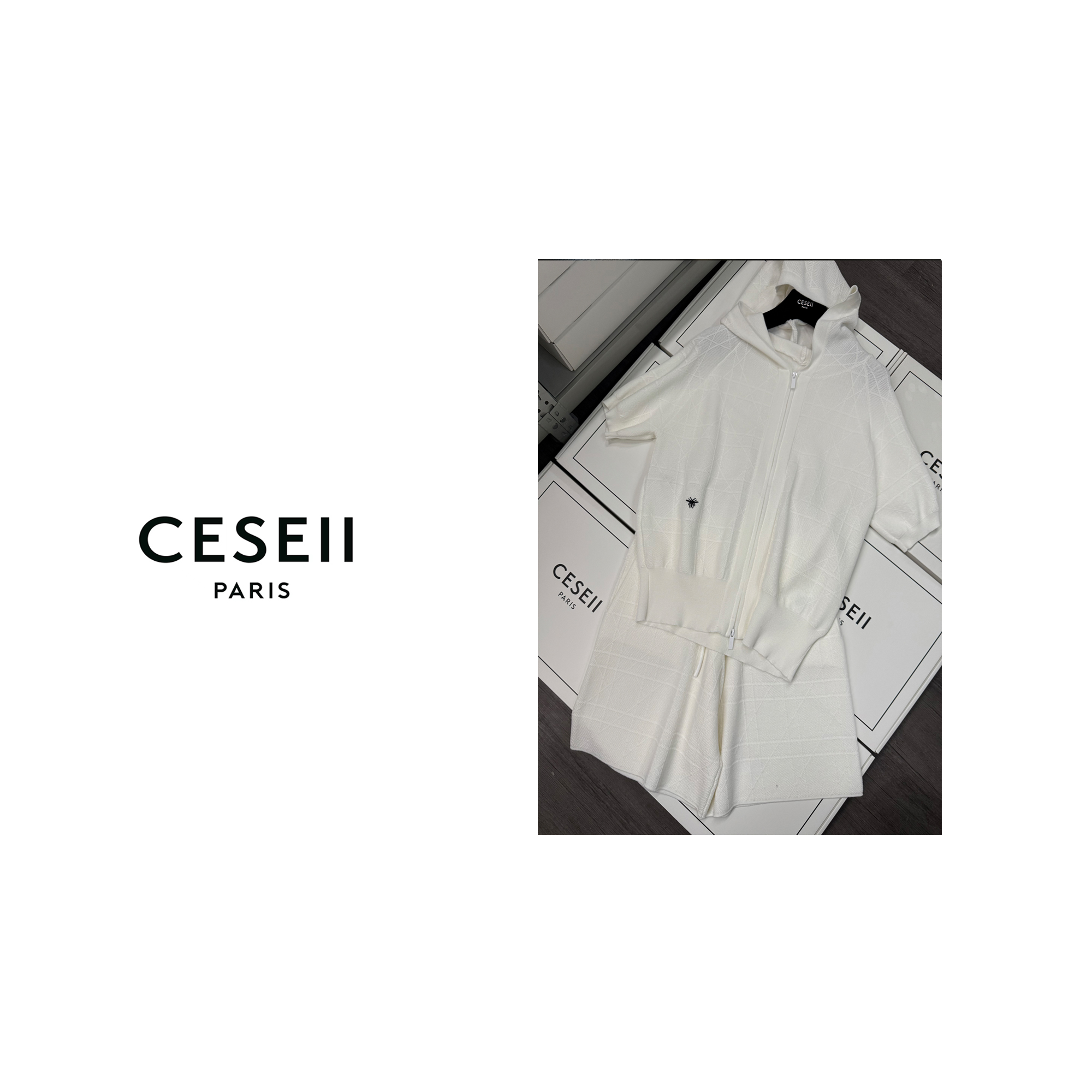 【25XJ219】2025春夏新款顶版进口天丝材质弹力针织休闲套装