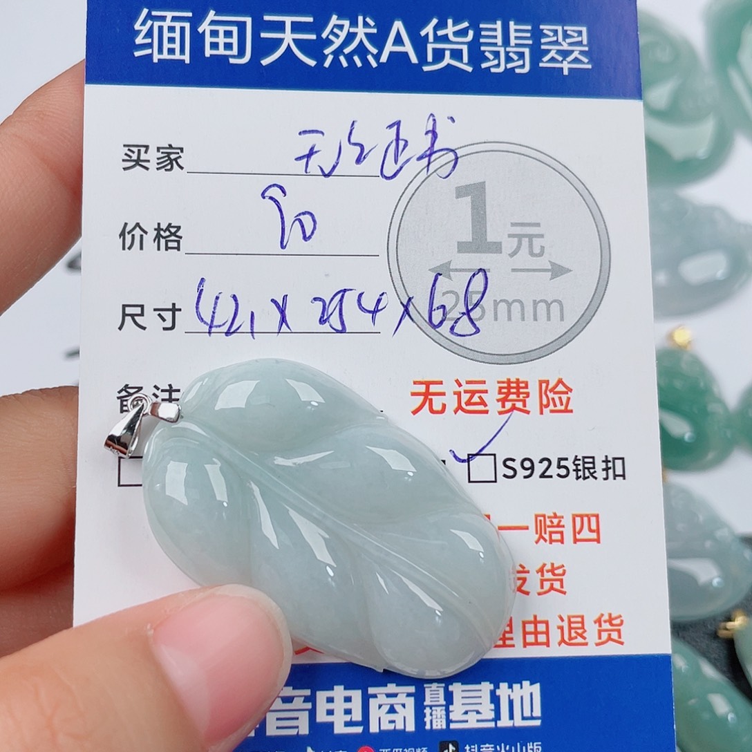 翡翠银S925镶嵌颈饰翡翠