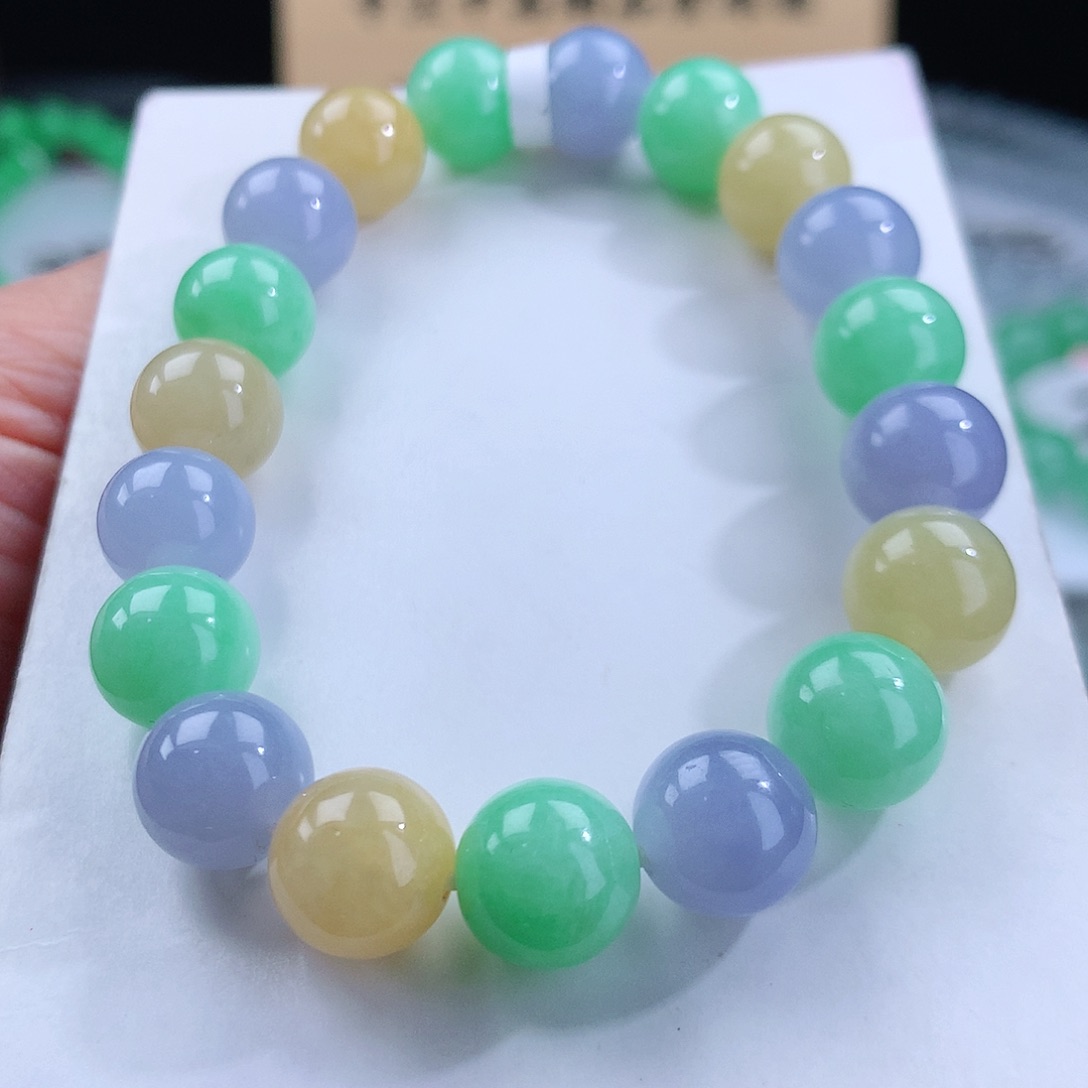 翡翠手链未镶嵌卡10mm