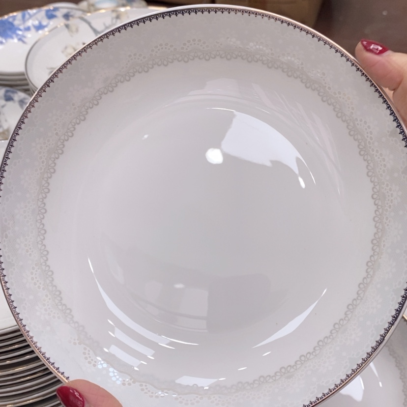【闪购商品】钛合金冰清8寸深盘6个一组
