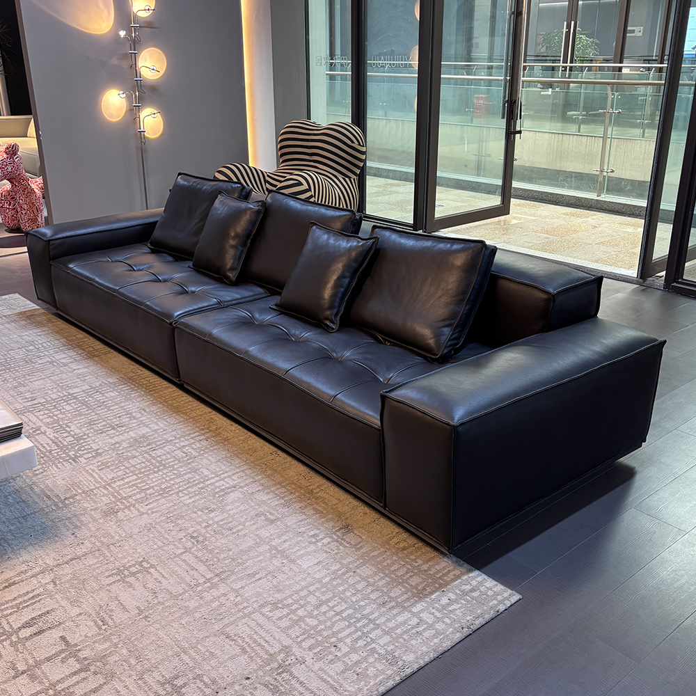 【伊久】原创专利款-伦敦沙发 意式极简真皮沙发别墅豪宅大平层沙发