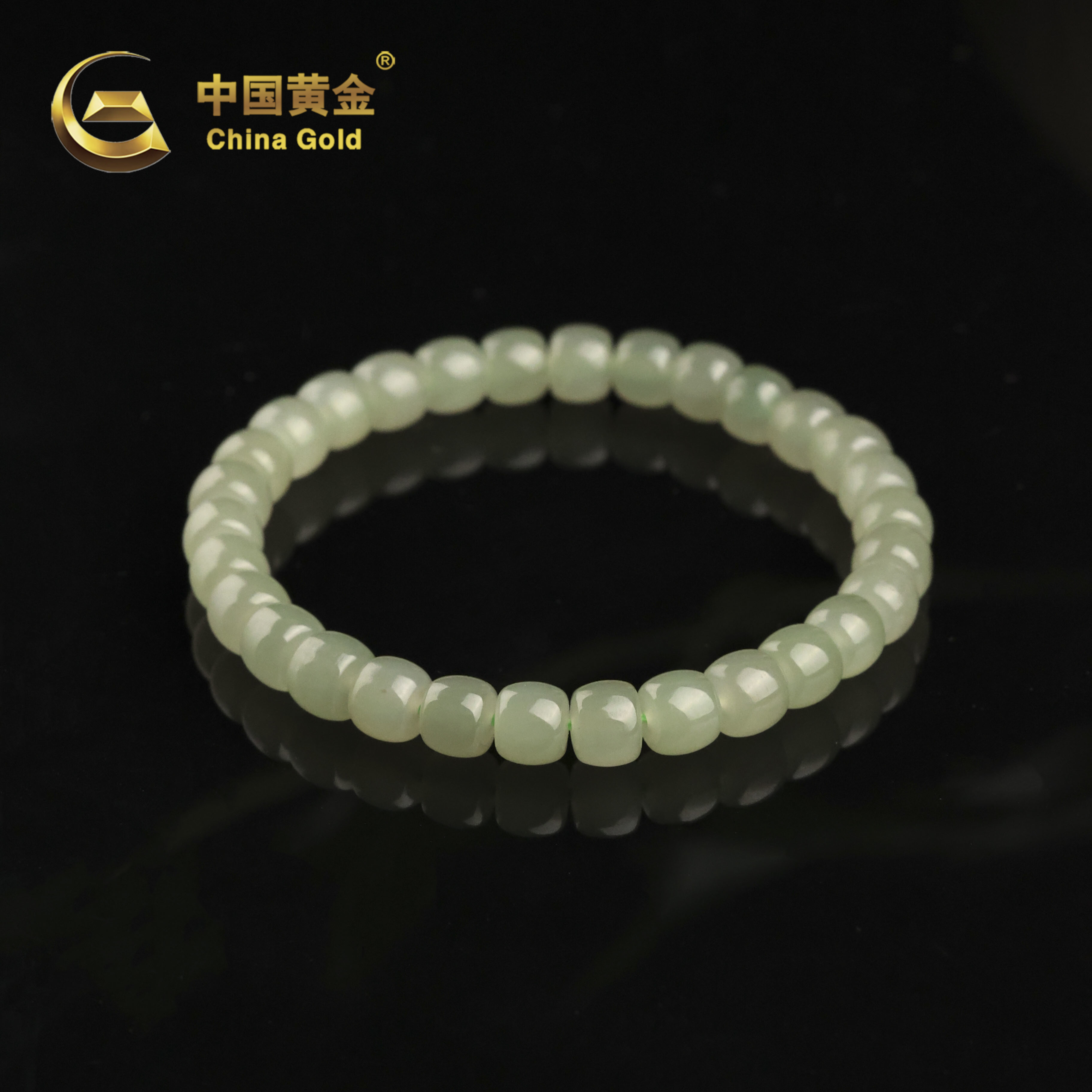 【中国黄金】朔风 | 和田玉*手串*未镶嵌-S4095-格