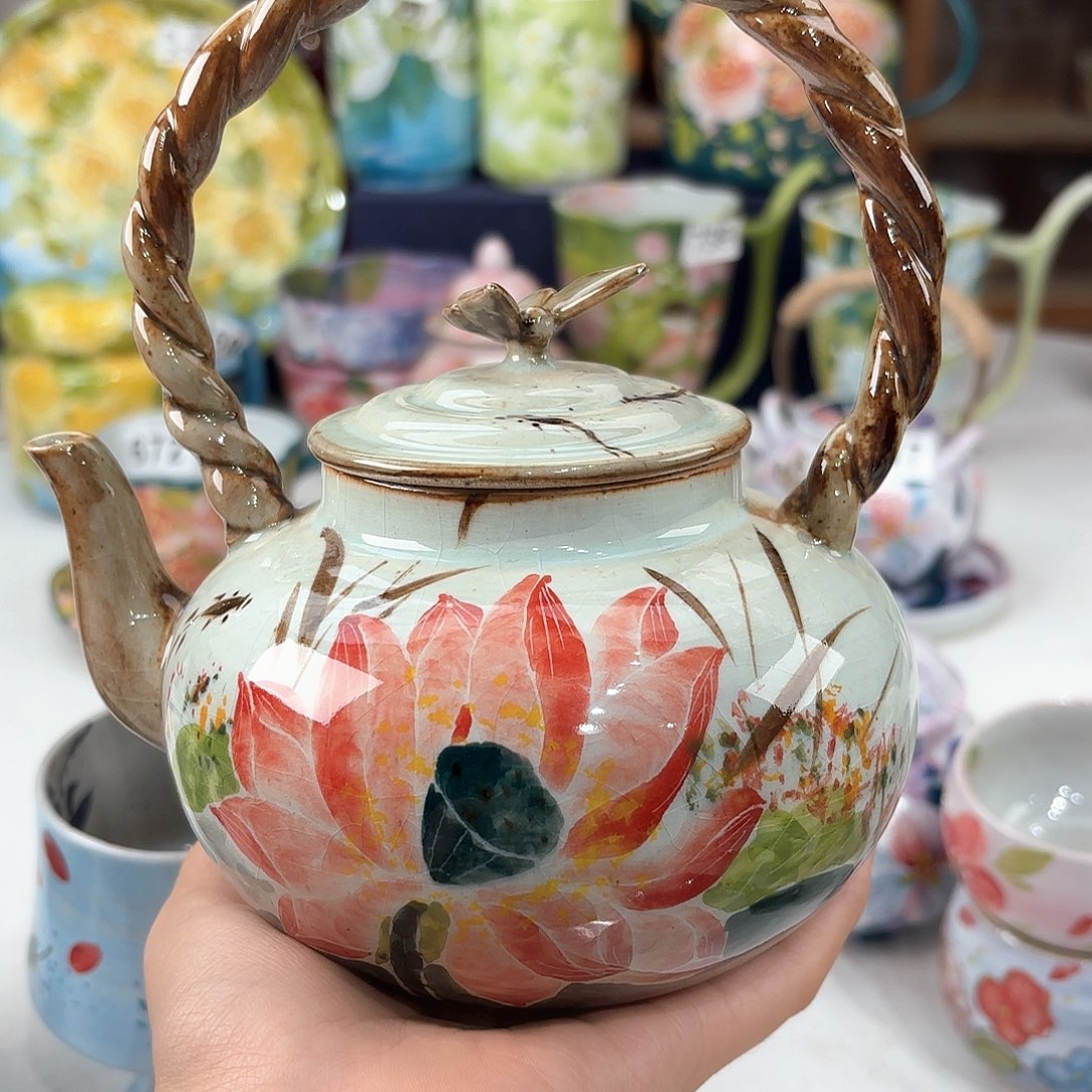 景德镇手绘高温釉下彩陶瓷茶具