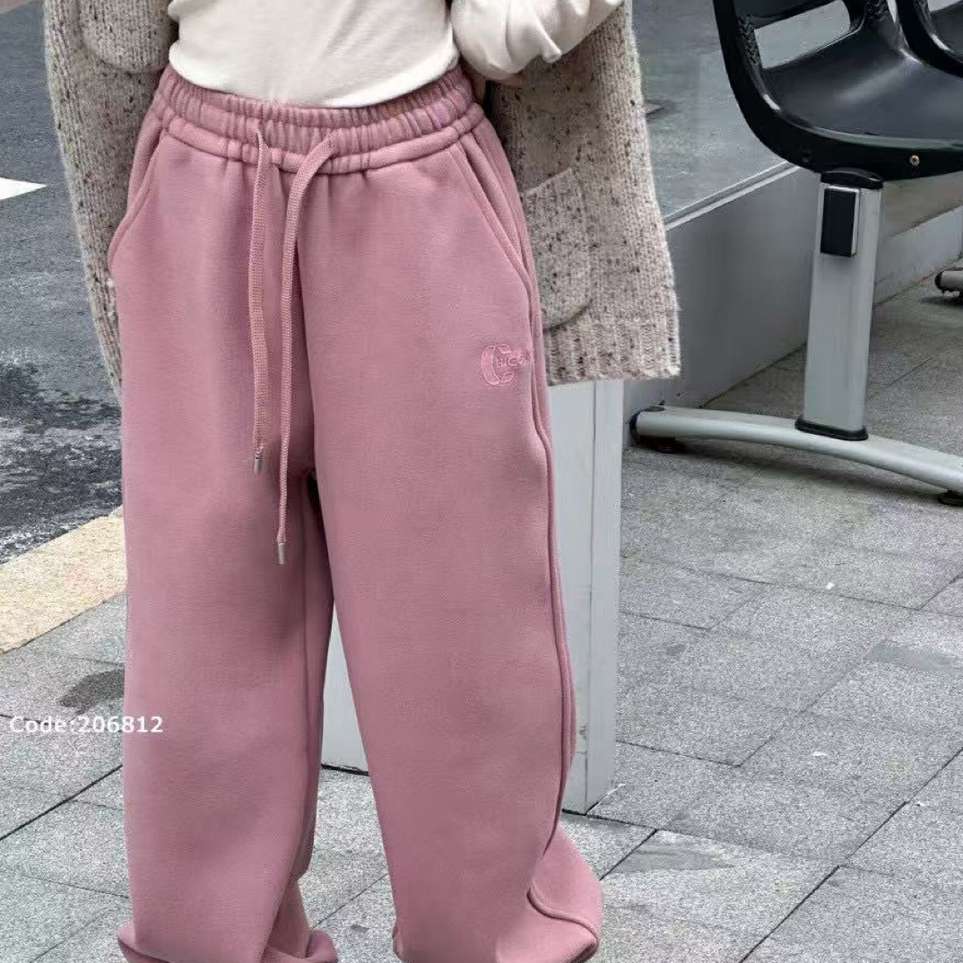 06812高端潮流时尚百搭休闲童装抓绒休闲裤A13-2-1