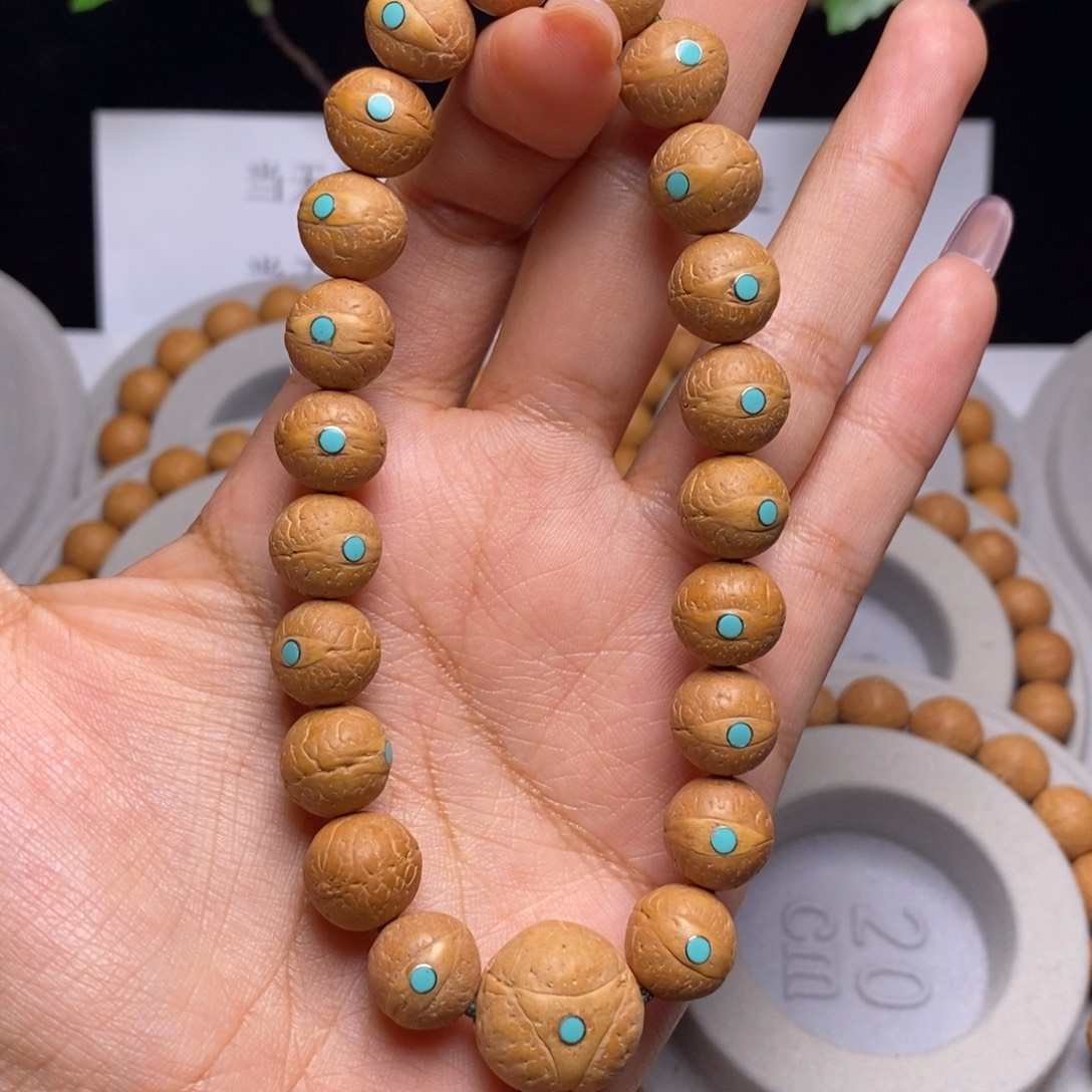 凤眼菩提吊坠手串