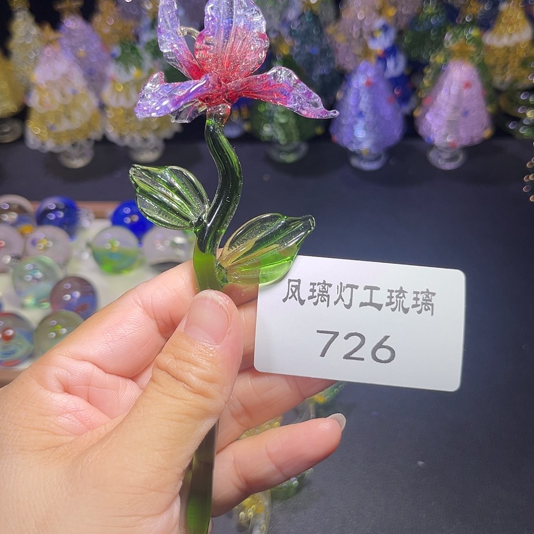*****玻璃吊坠（不含链）726鸢尾花