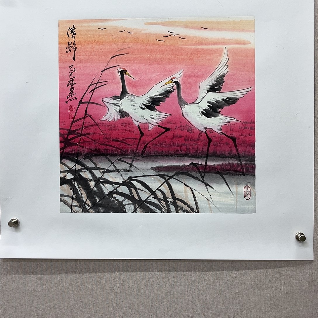 国画艺术家真人手绘