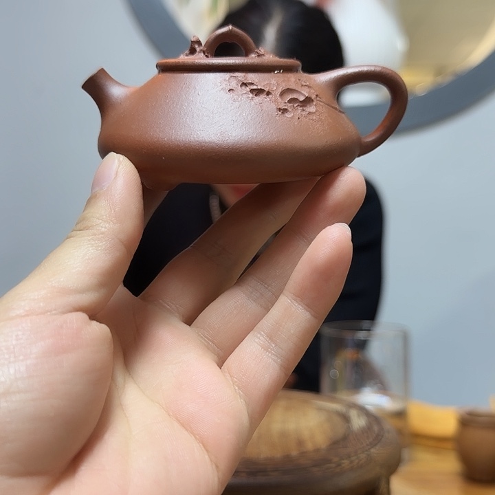 紫砂茶壶太湖石石瓢
