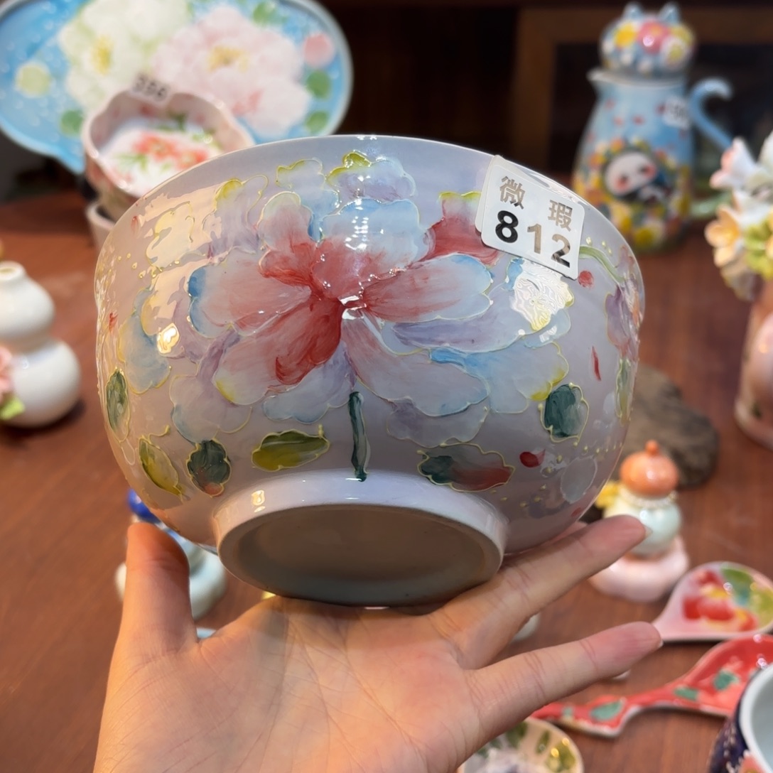 景德镇手绘高温釉下彩陶瓷茶具